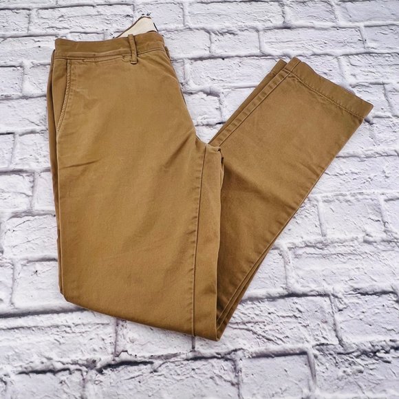 J. Crew Other - J. Crew Men's 484 Slim-fit Pant in Broken-in Chino Khaki Tan Size 31/32